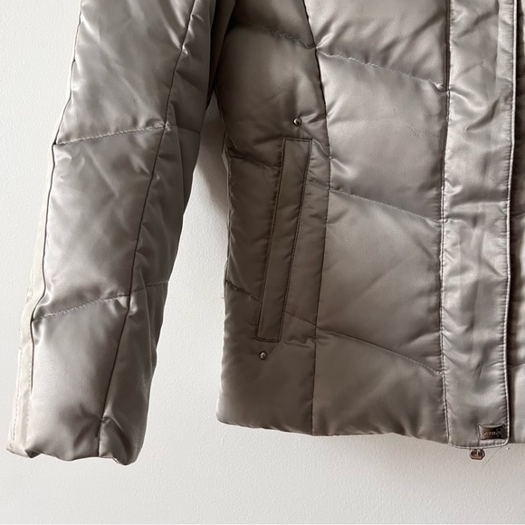Descente Classic down puffer Winter/ski jacket size 6 silver - Picture 7 of 8